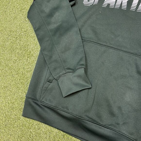 Michigan State Spartans Nike Hoodie Mens Small Sweatshirt Football Green Sports - Picture 3 of 7